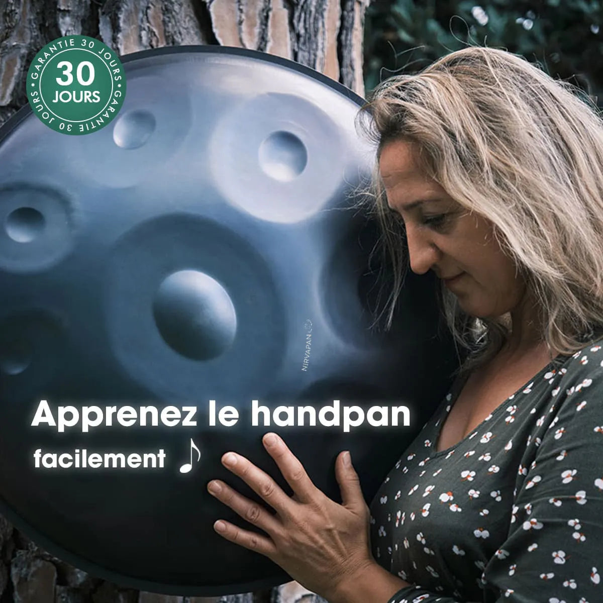 Handpan 9/10 notes doré - Ré mineur
